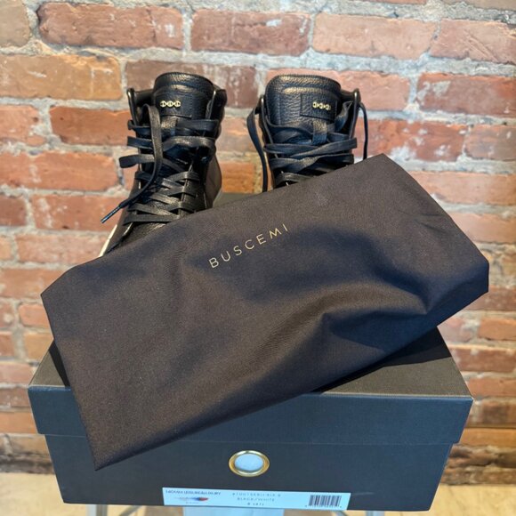 Buscemi 140MM High-Top – Black/White Leather (Size 41 / US 8) - Picture 8 of 8
